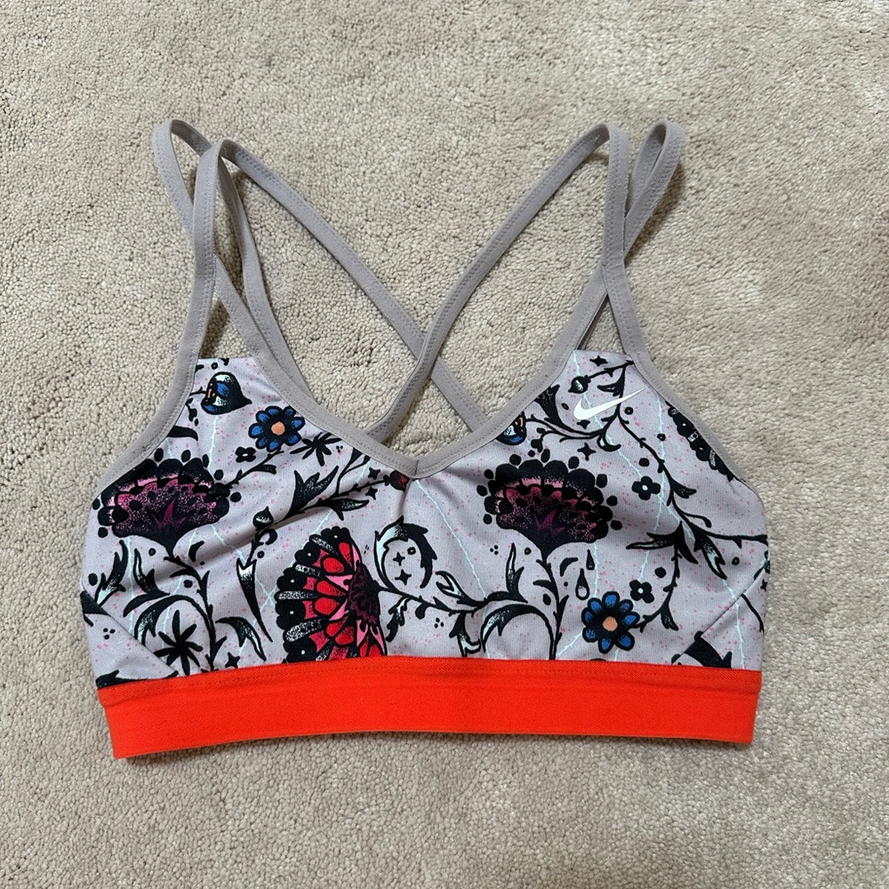 Nike Floral Print Sports Bra - sz S